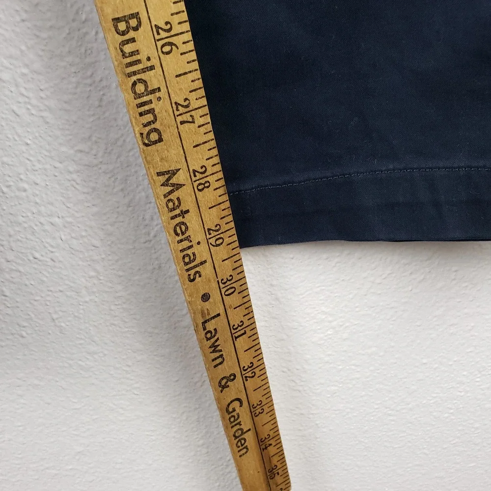 Banana Republic Men's 35x30 Vintage Straight Chino Pants Dark Blue Cotton Office